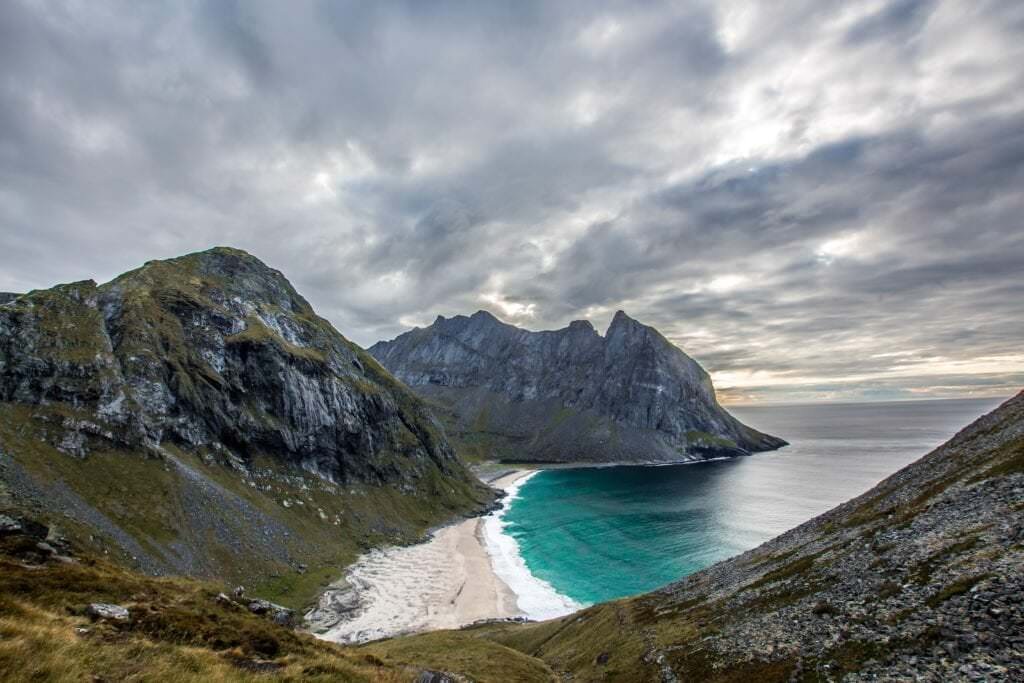 kvalvika beach by ferdinand stohr