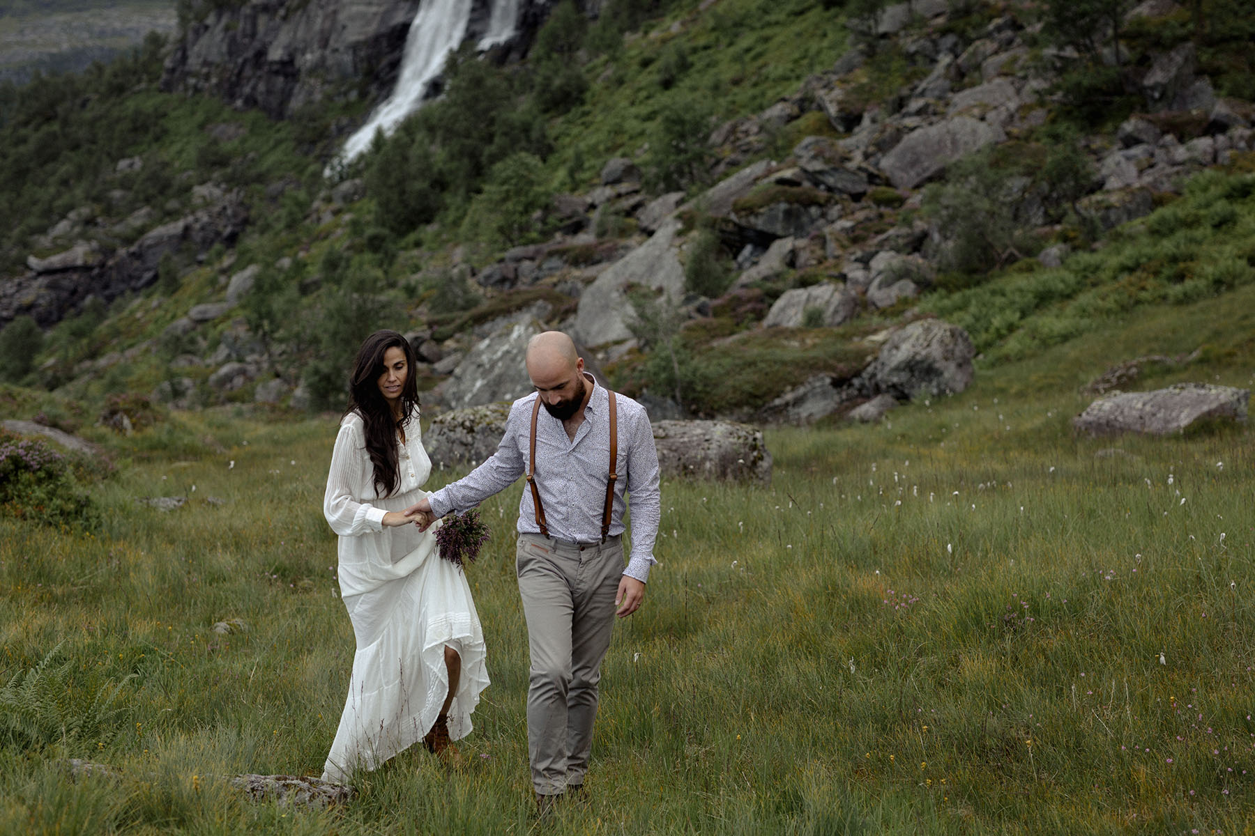couple walking in the nature